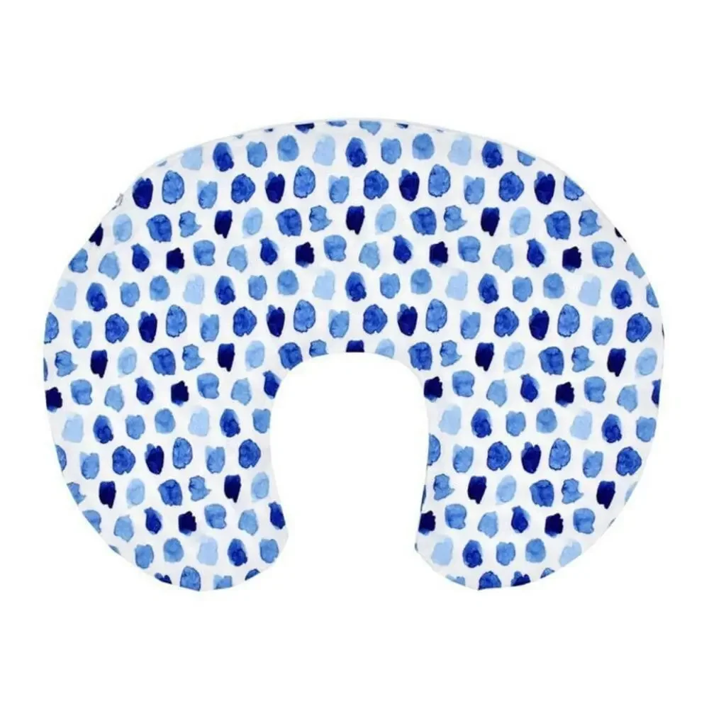 Unbranded White Multi-Tone Blue Dot Print Baby Pillow Case